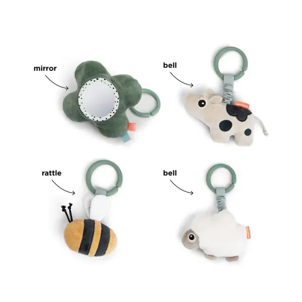 DONE BY DEER Activity Play Mat Tiny Farm - Green