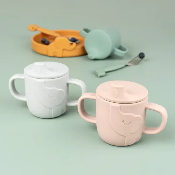 DONE BY DEER Peekaboo Spout cup Elphee - Blue