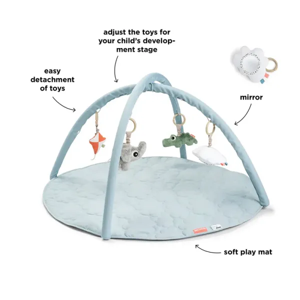 DONE BY DEER Activity Play Mat Playground - Blue