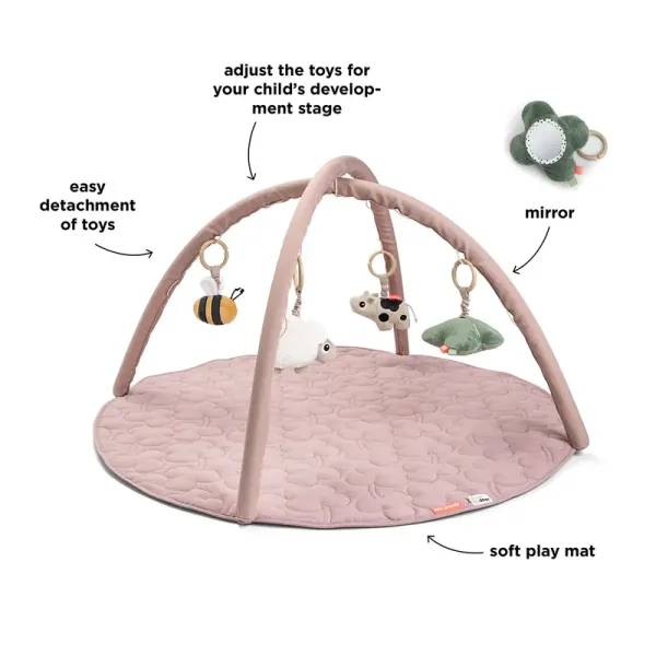 DONE BY DEER Activity Play Mat Tiny Farm - Powder