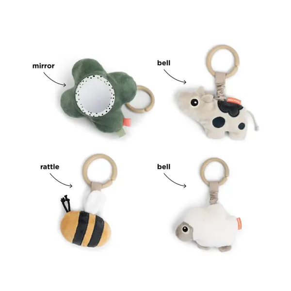 DONE BY DEER Activity Play Mat Tiny Farm - Powder