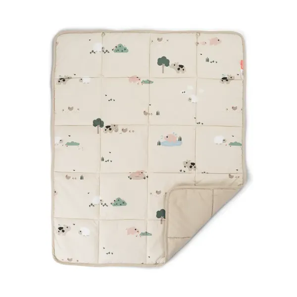 DONE BY DEER Play Mat Tiny Farm - Sand