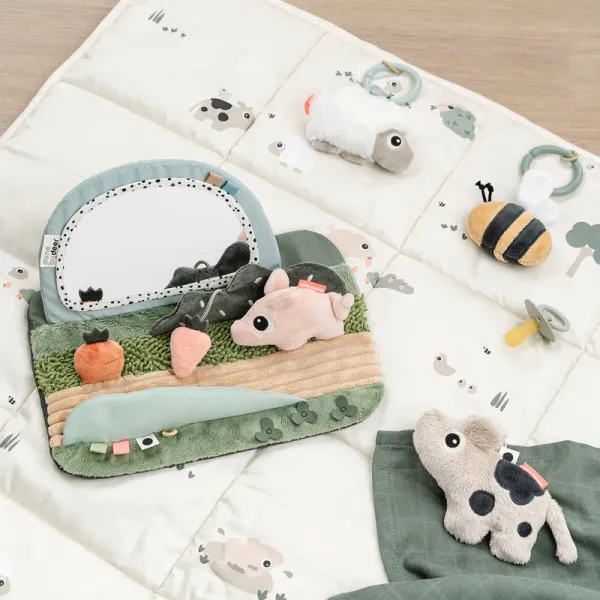DONE BY DEER Play Mat Tiny Farm - Sand