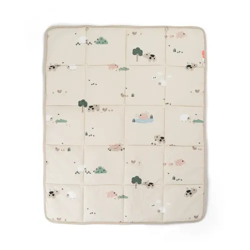 DONE BY DEER Play Mat Tiny Farm - Sand
