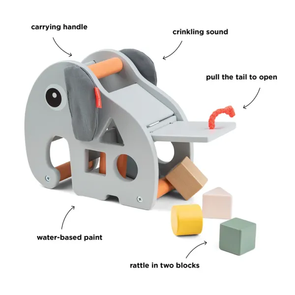 DONE BY DEER Elphee Sorting Box - Grey