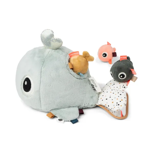 DONE BY DEER Hide&Seek Activity Toy Wally - Blue