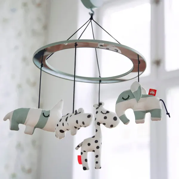 DONE BY DEER Musical Mirror Mobile Sleepy - Blue