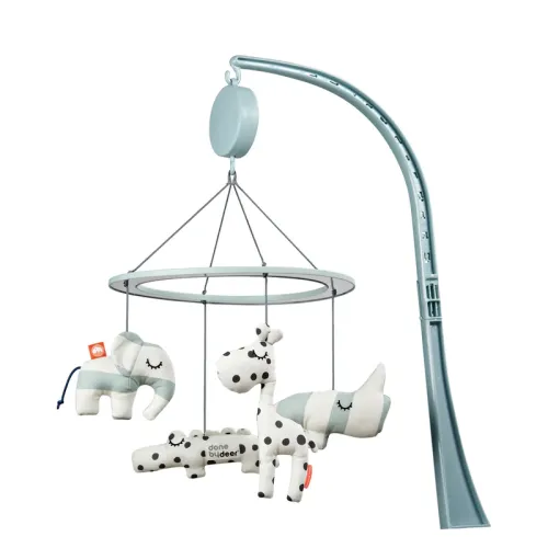 DONE BY DEER Musical Mirror Mobile Sleepy - Blue