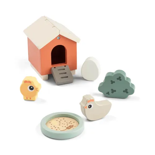 DONE BY DEER Play set Tiny Farm Clucky - mix colour
