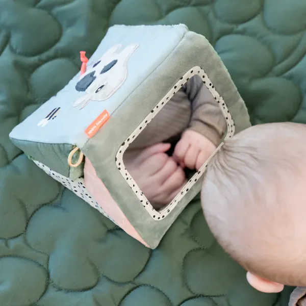 DONE BY DEER Fold-out Sensory Mirror Tiny Farm - mix colour