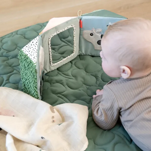 DONE BY DEER Fold-out Sensory Mirror Tiny Farm - mix colour