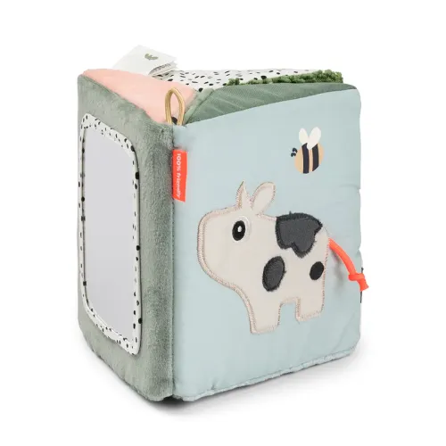 DONE BY DEER Fold-out Sensory Mirror Tiny Farm - mix colour