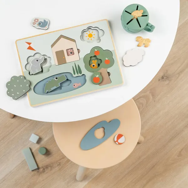 DONE BY DEER Layer Puzzle Deer Friends - mix colour