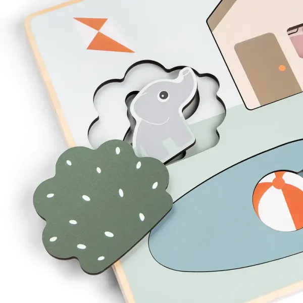 DONE BY DEER Layer Puzzle Deer Friends - mix colour