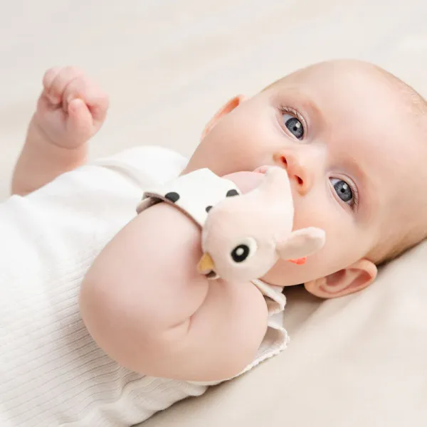 DONE BY DEER Wrist Rattle set Happy Clouds - Powder