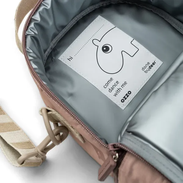 DONE BY DEER Kids Insulated Lunch Bag Ozzo - Powder