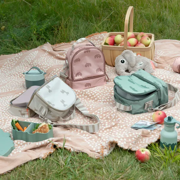 DONE BY DEER Kids Insulated Lunch Bag Ozzo - Powder