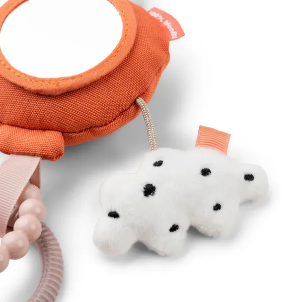 DONE BY DEER To go Activity Mirror Happy Clouds - Papaya