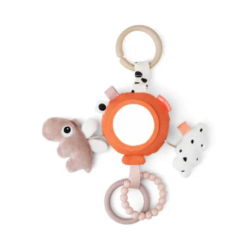 DONE BY DEER To go Activity Mirror Happy Clouds - Papaya