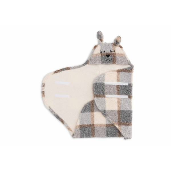 JOLLEIN Wrap Blanket Bunny - Check 