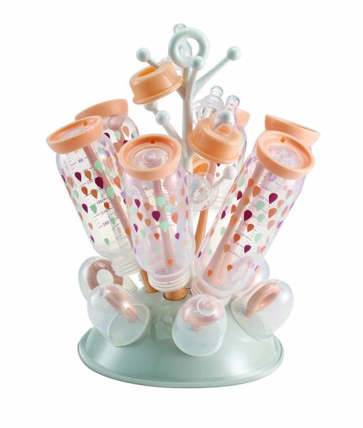 BEABA Bottle Draining Rack - Old Pink